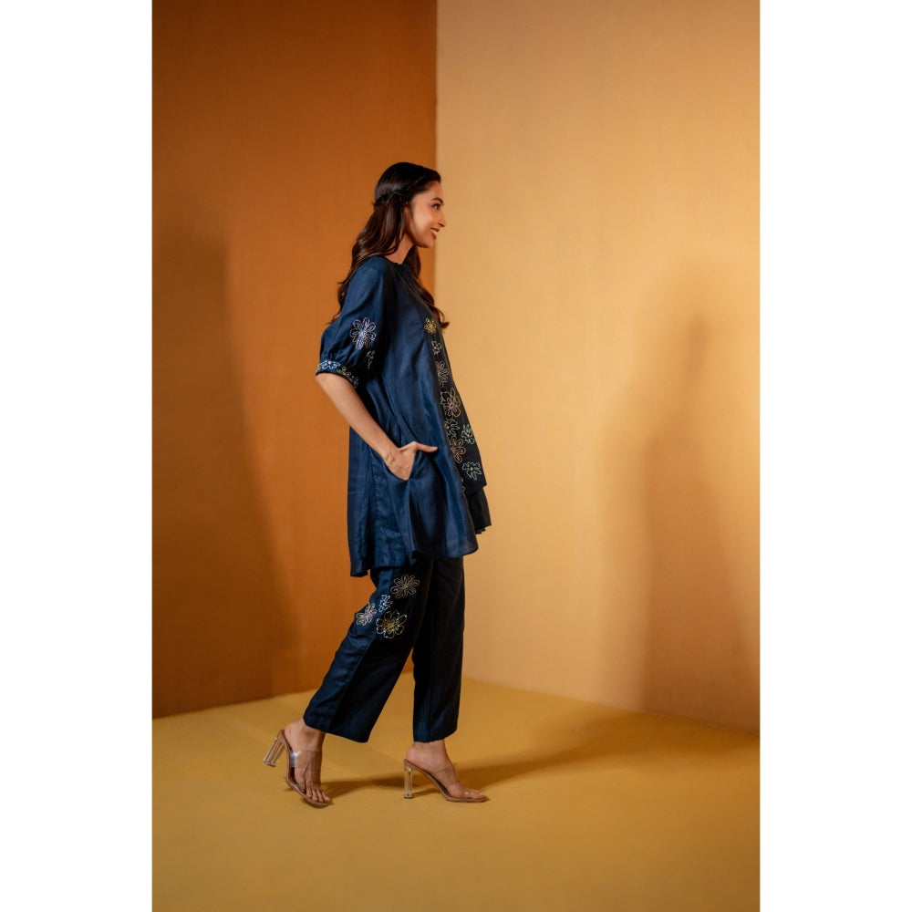 The House of Hemp Navy Blue Keya Co-Ord Set