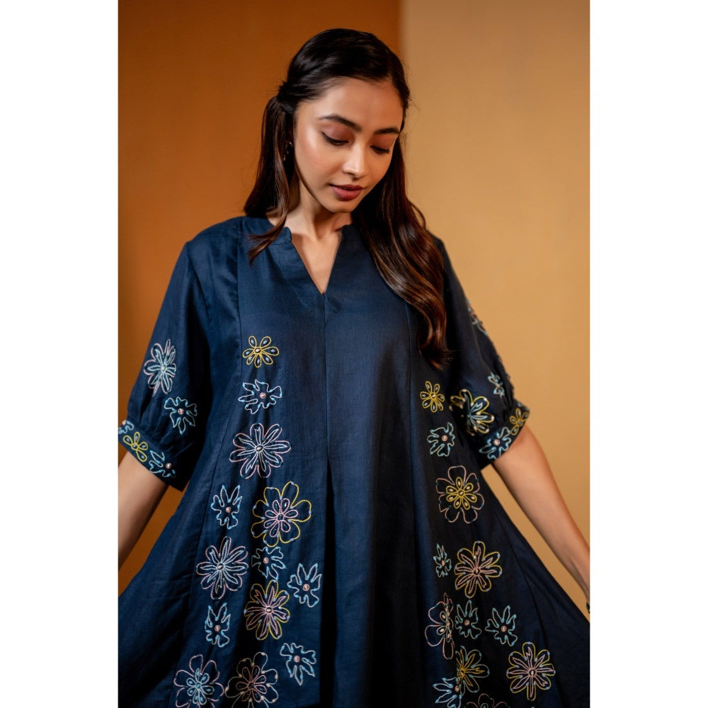 The House of Hemp Navy Blue Keya Co-Ord Set
