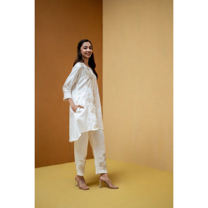 The House of Hemp White Naira Co-Ord Set