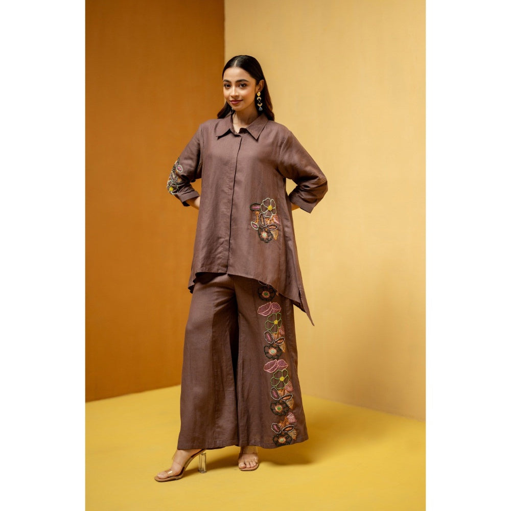 The House of Hemp Burgundy Sarhaa Co-Ord Set
