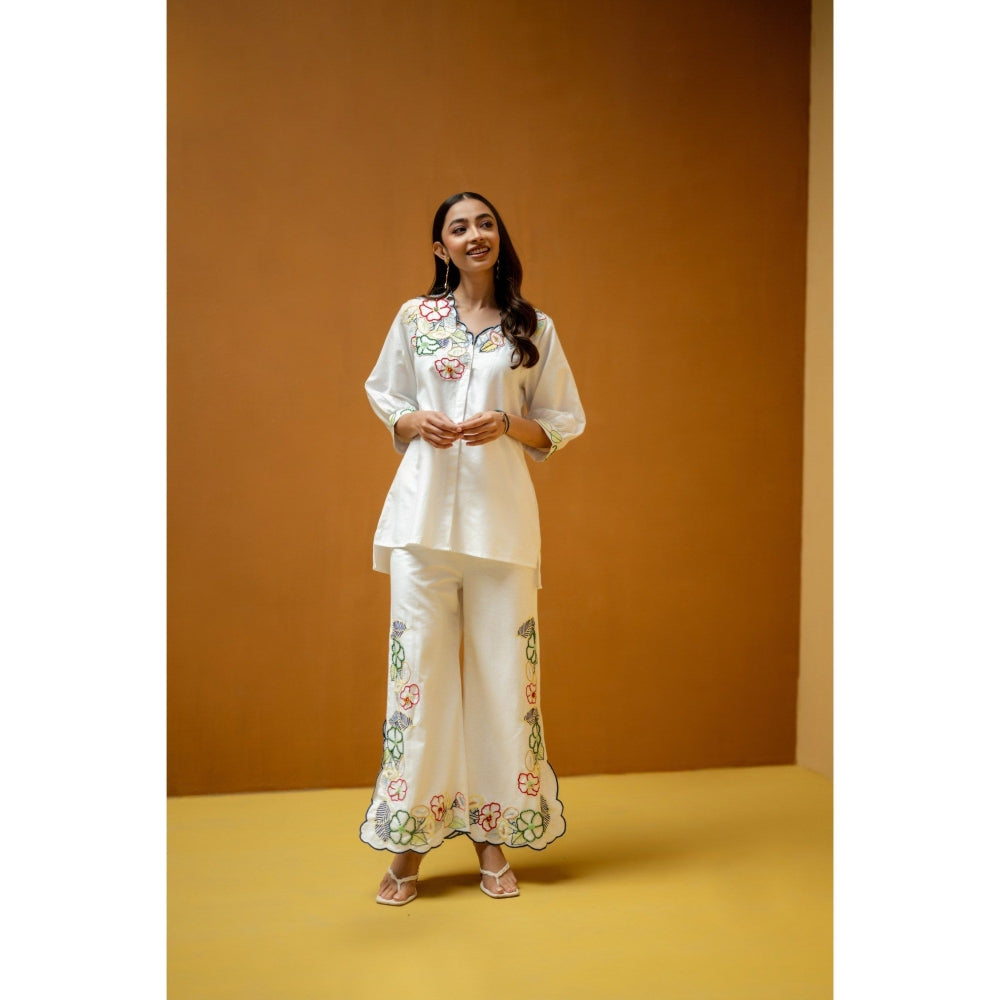 The House of Hemp White Aaira Co-Ord Set