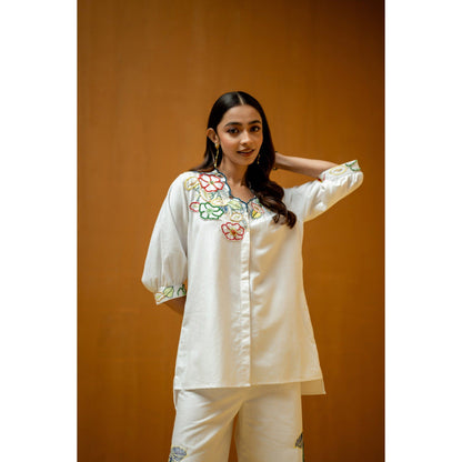 The House of Hemp White Aaira Co-Ord Set