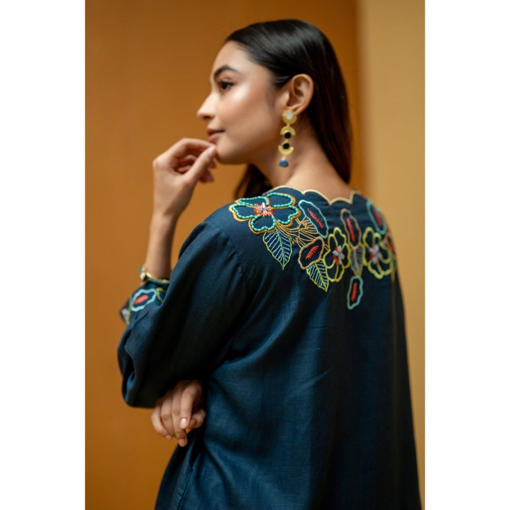 The House of Hemp Navy Blue Kaaya Co-Ord Set