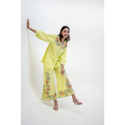 The House of Hemp Yellow Vaani Co-Ord Set
