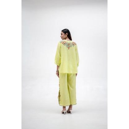 The House of Hemp Yellow Vaani Co-Ord Set