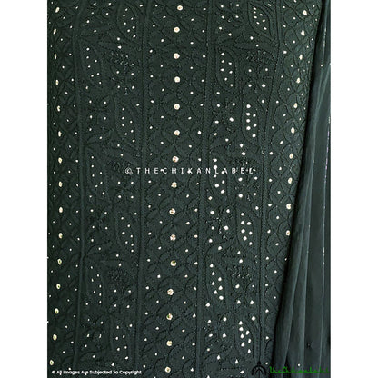The Chikan Label Siya Viscose Chikankari Grey Unstitched Kurti with Dupatta