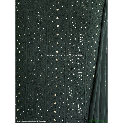 The Chikan Label Siya Viscose Chikankari Grey Unstitched Kurti with Dupatta