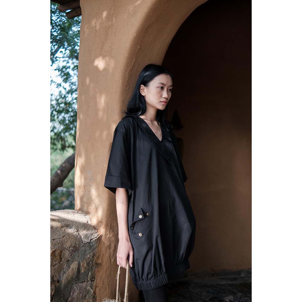 The Terra tribe Black Sydney Shift Dress