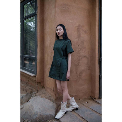 The Terra tribe Olive Rory Rib Dress