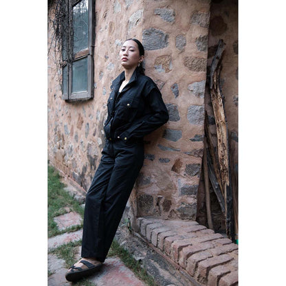 The Terra tribe Black Sheldon Cropped Jacket