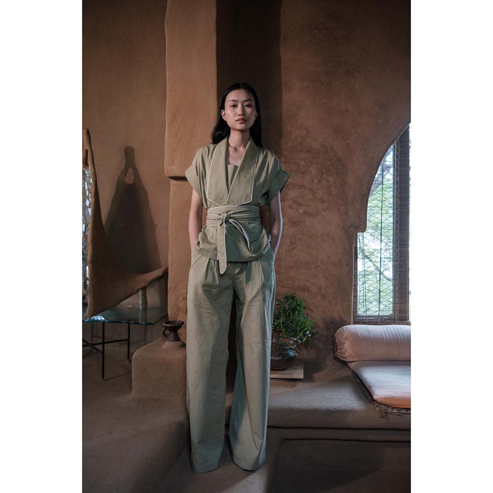 The Terra tribe Khaki Friday Flared Pant