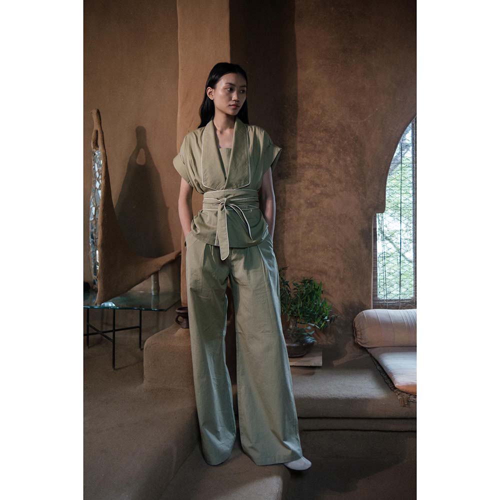 The Terra tribe Khaki Friday Flared Pant