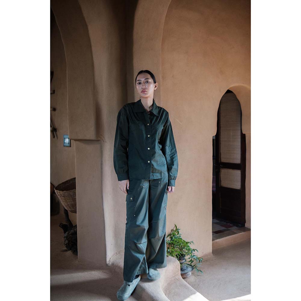 The Terra tribe Olive Saigon Parachute Pant