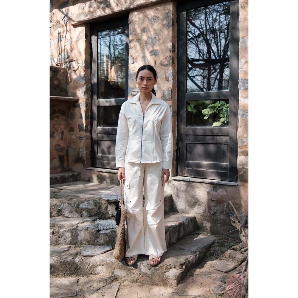 The Terra tribe Ecru Saigon Parachute Pant