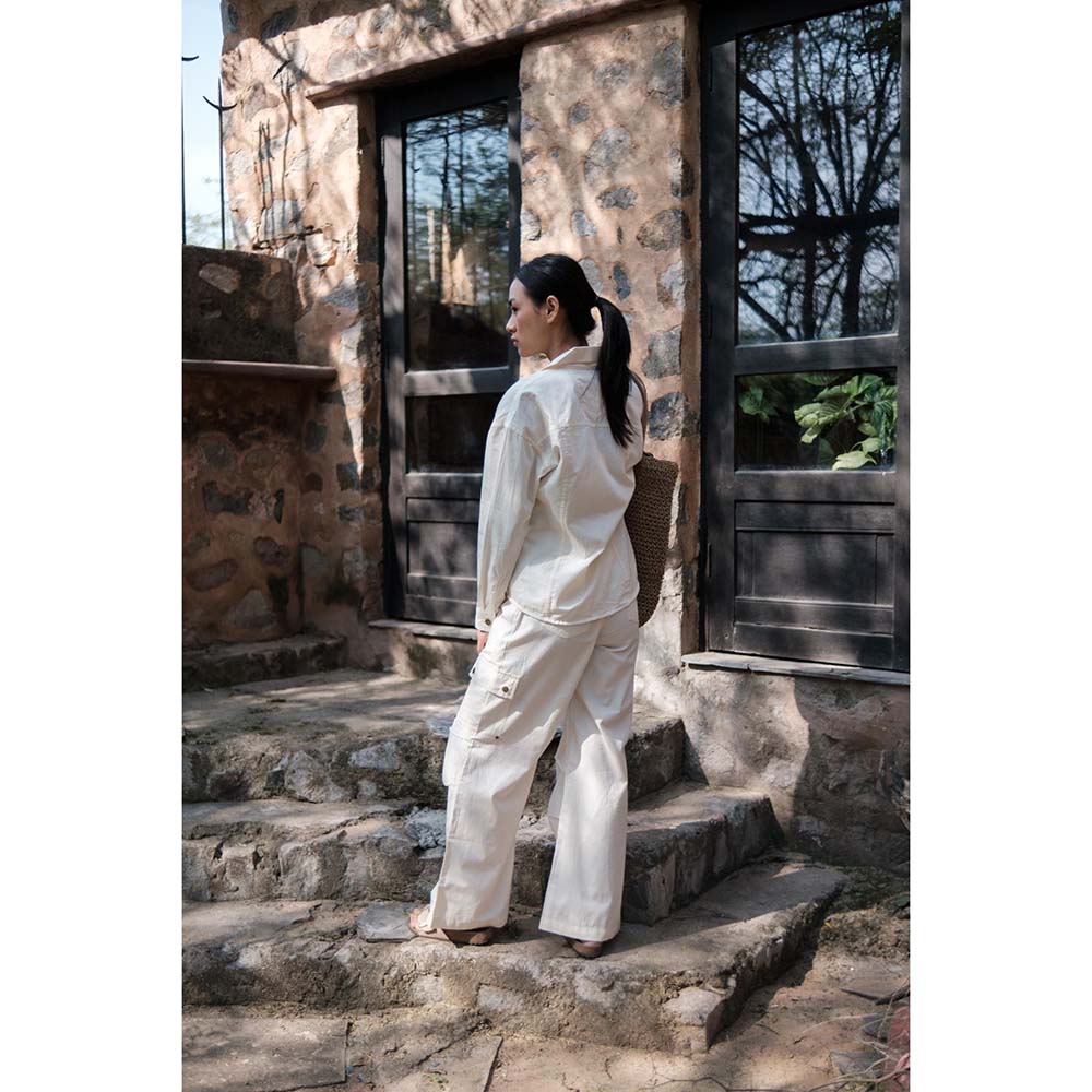 The Terra tribe Ecru Saigon Parachute Pant