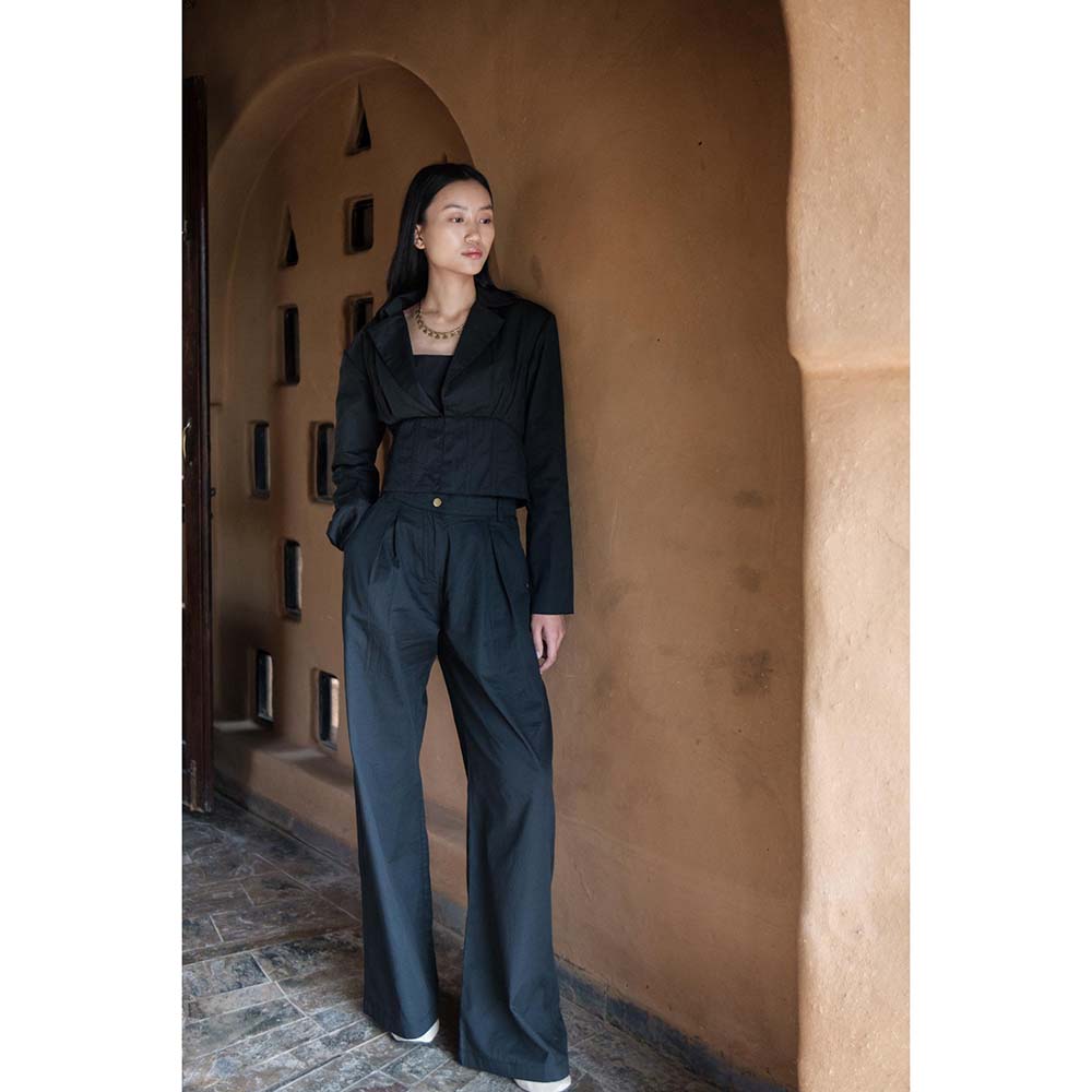 The Terra tribe Black Milano Blazer