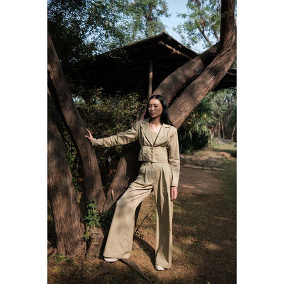 The Terra tribe Khaki Milano Blazer