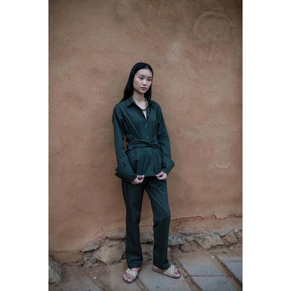The Terra tribe Olive Sandra Straight Pant