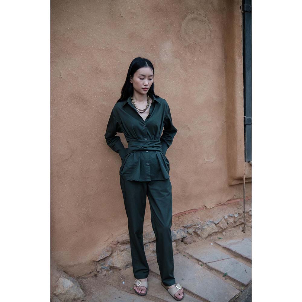 The Terra tribe Olive Sandra Straight Pant