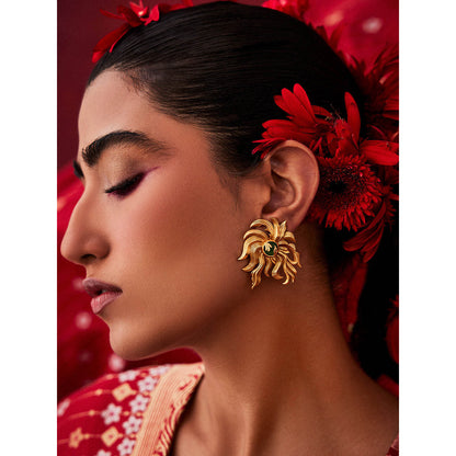 Aulerth Turquoise Odeta Helix Studs by Ekaya banaras