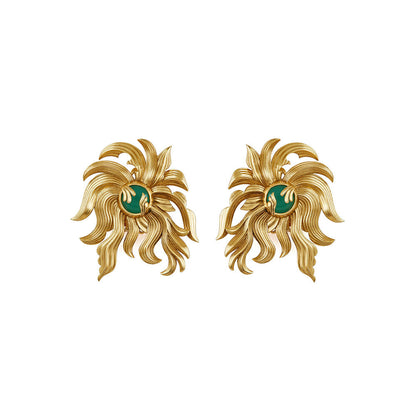 Aulerth Turquoise Odeta Helix Studs by Ekaya banaras