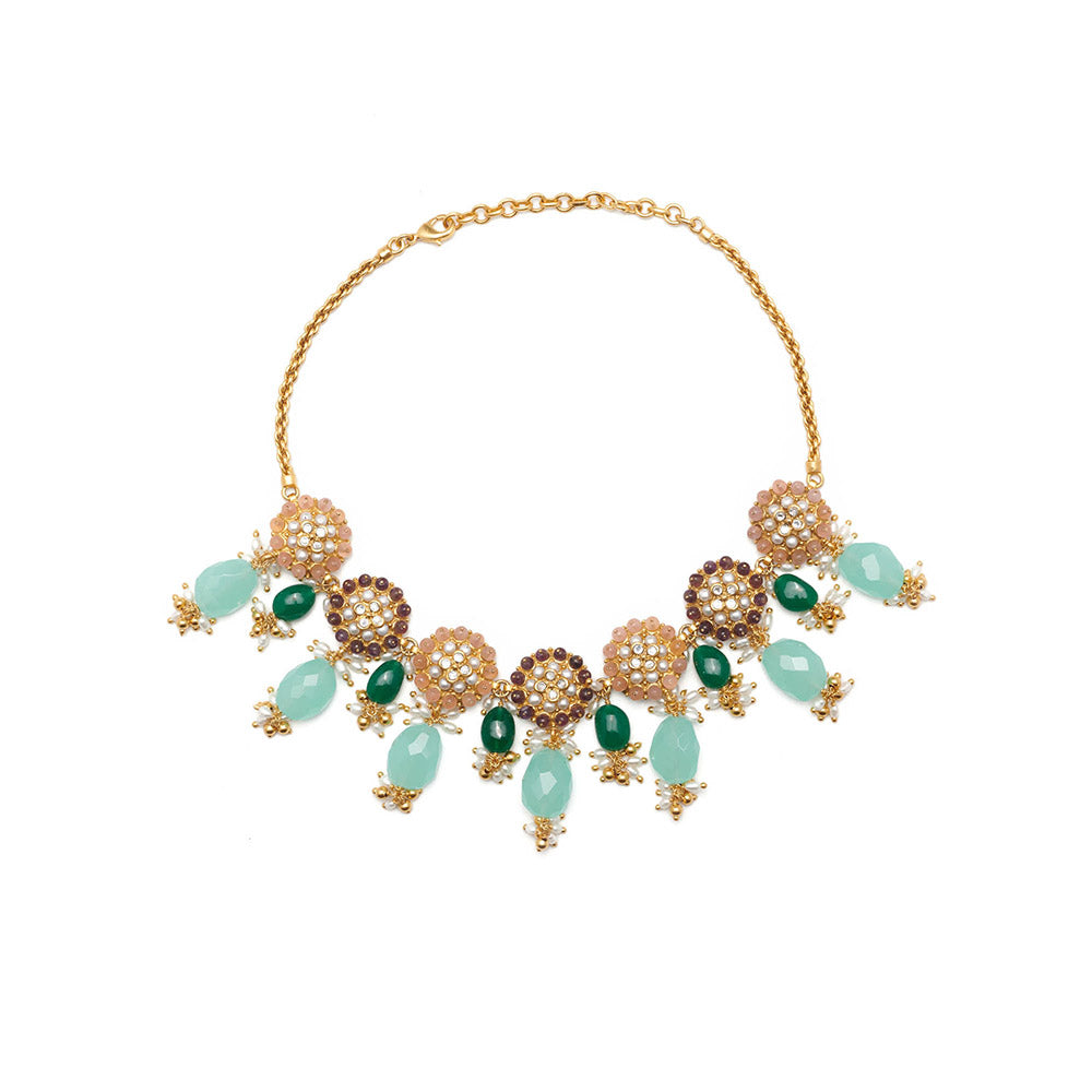 Aulerth Multi-Color Garden Of Eden Necklace by Tribe Amrapali