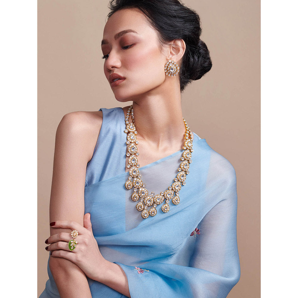 Aulerth White Luna Necklace by Suneet Varma