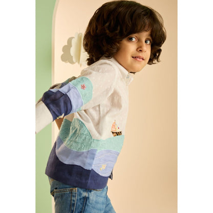 Tilsim by Sagarika Mehrotra Multi-Color Seaview Patch Shirt