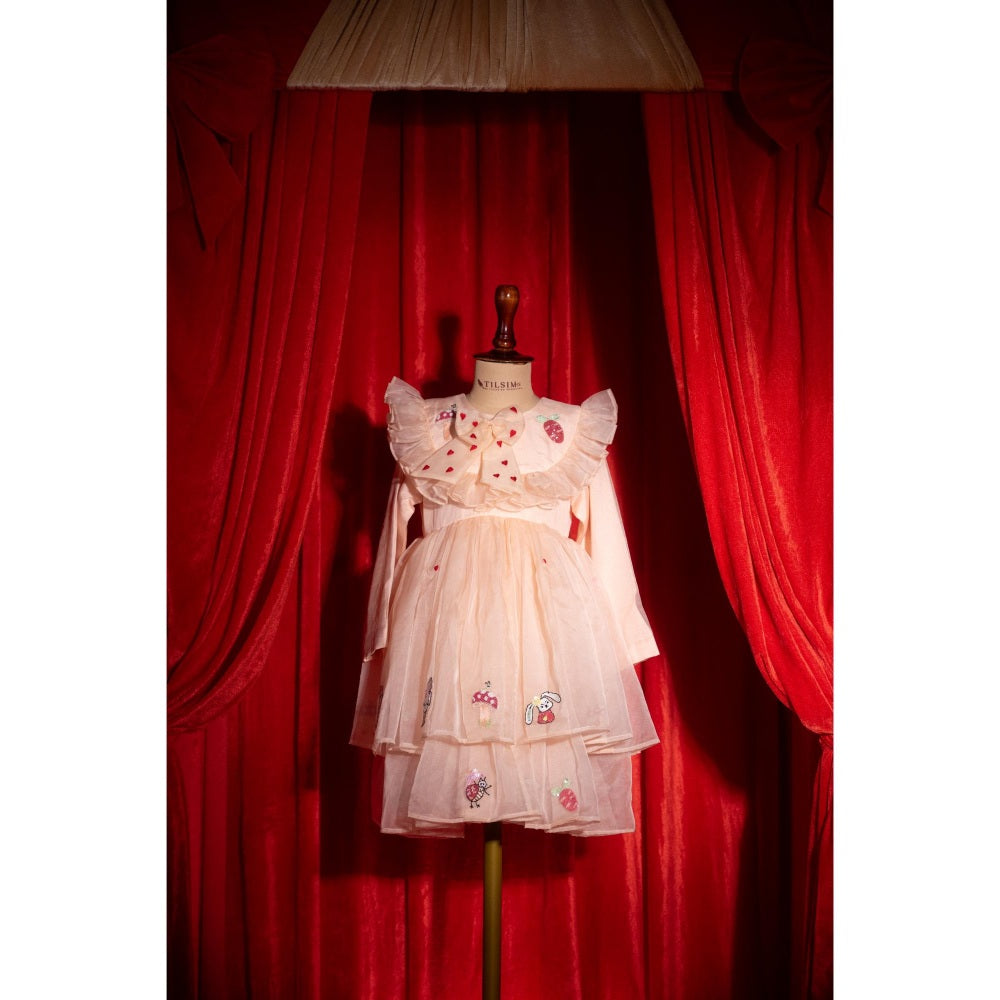 Tilsim by Sagarika Mehrotra Peachy Bow Dress
