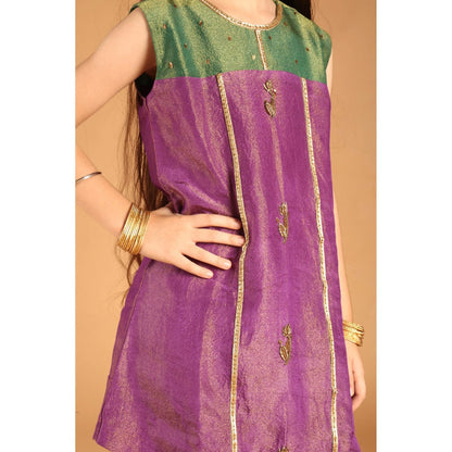 Tilsim by Sagarika Mehrotra Palash Kurta With Patiyala Pant