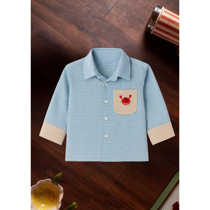 Tilsim by Sagarika Mehrotra Blue Bat Crab Shirt