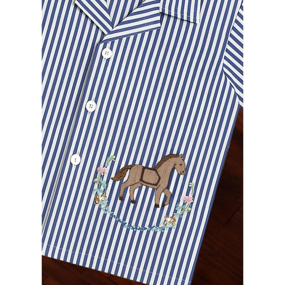Tilsim by Sagarika Mehrotra Blue Rider Shirt