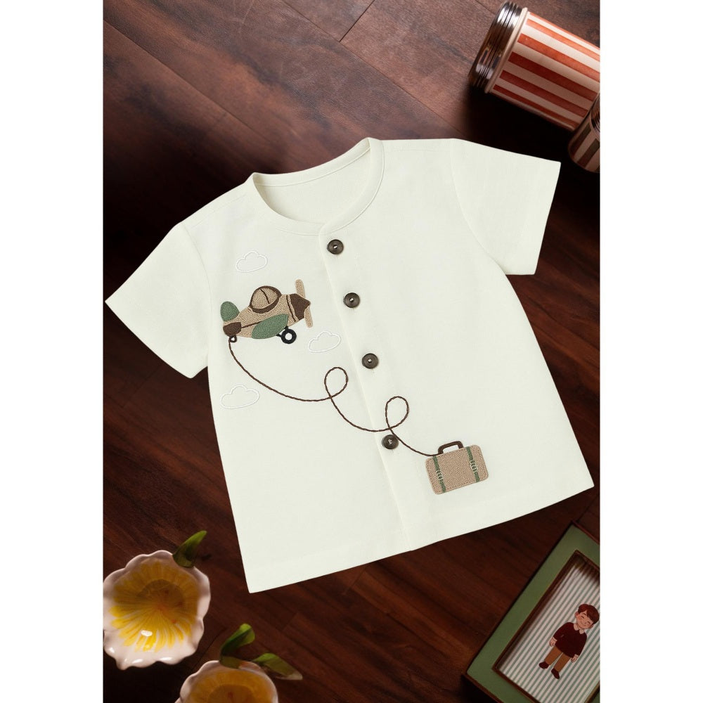 Tilsim by Sagarika Mehrotra Off White Sky High Explorer Shirt