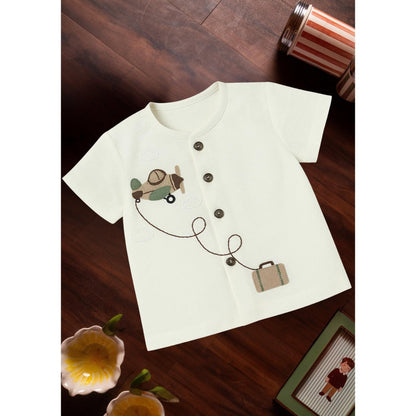 Tilsim by Sagarika Mehrotra Off White Sky High Explorer Shirt