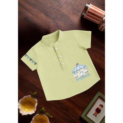Tilsim by Sagarika Mehrotra Green Ducky Days Shirt