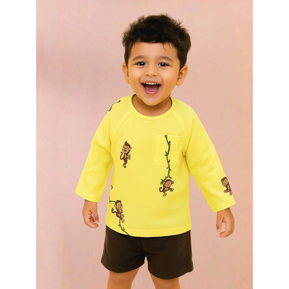 Tilsim by Sagarika Mehrotra Boy 5 Lil' Monkey T-Shirt