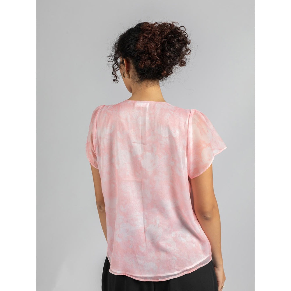Torsha Pink Shirt Golden Button Forever New