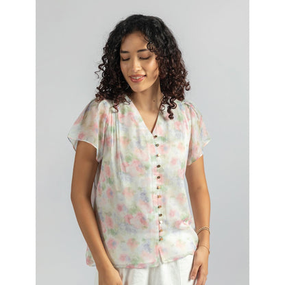 Torsha Multi-Color Shirt Golden Button Forever New
