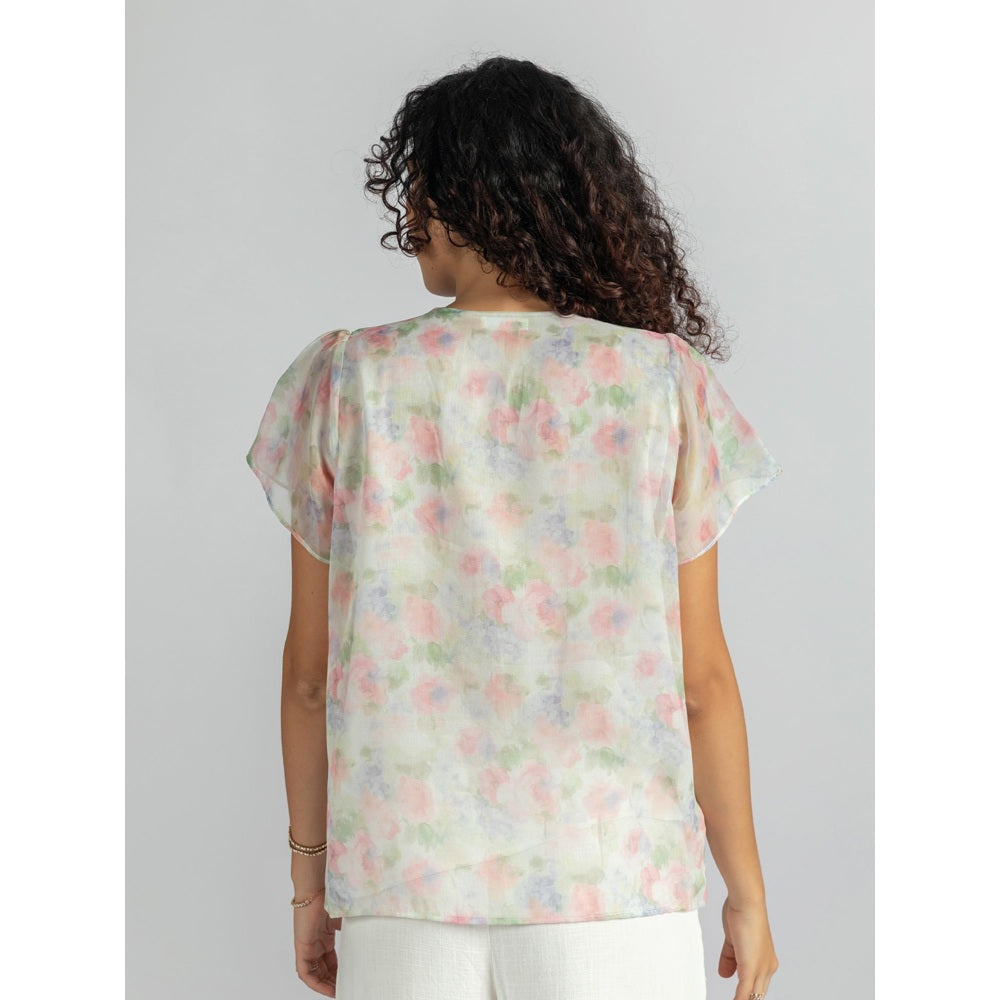 Torsha Multi-Color Shirt Golden Button Forever New