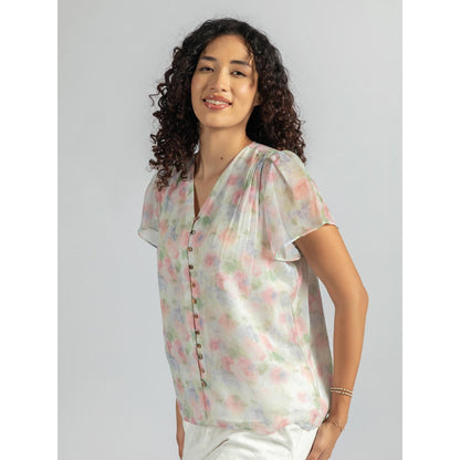 Torsha Multi-Color Shirt Golden Button Forever New