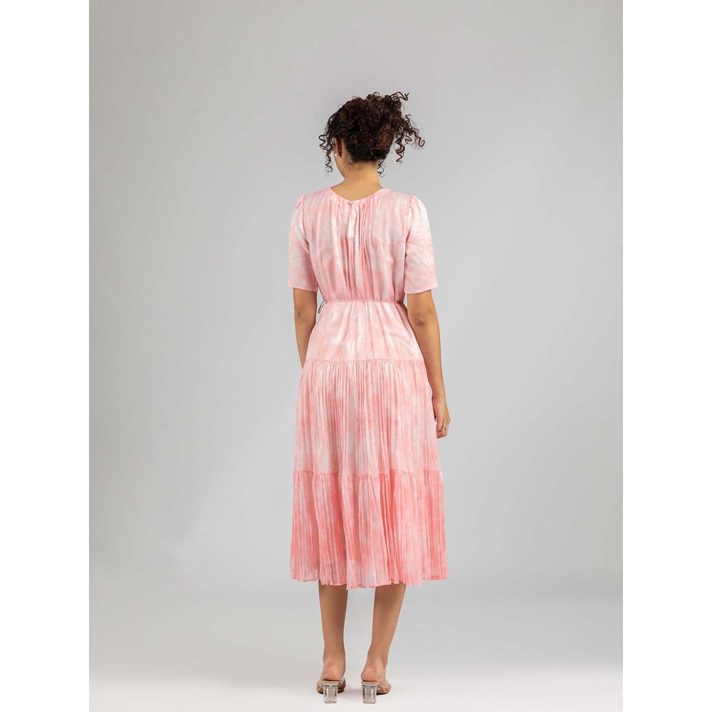 Torsha Pink Morning Blush Dress with Belt