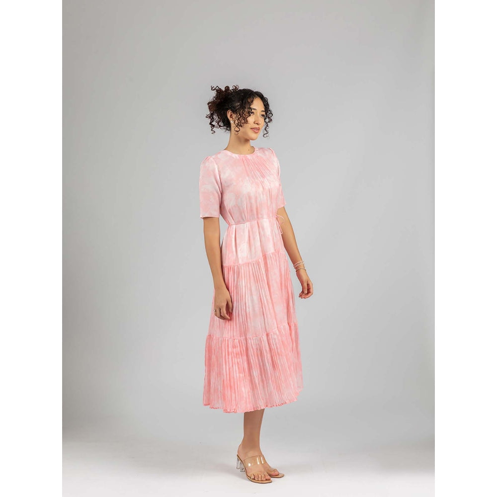 Torsha Pink Morning Blush Dress with Belt