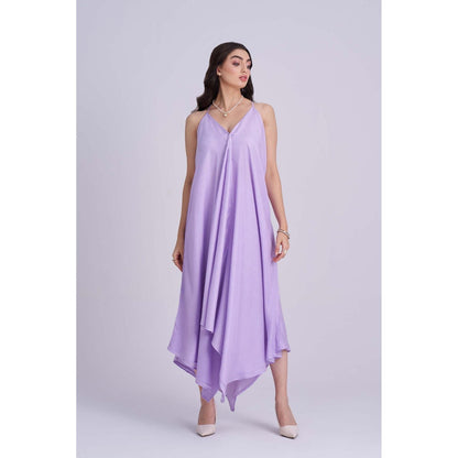 Torsha Lavender Luxe Midi Dress