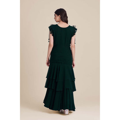 Torsha Green Drift Dress