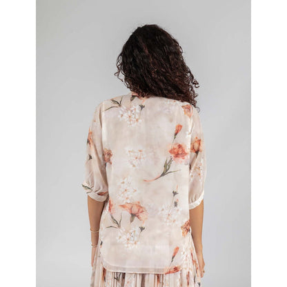 Torsha Beige Soft Peach Breeze Shirt