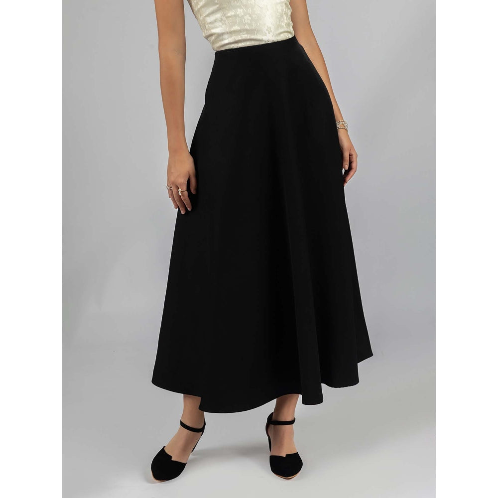 Torsha Black Noir Bloom Skirt