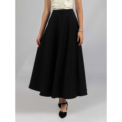 Torsha Black Noir Bloom Skirt