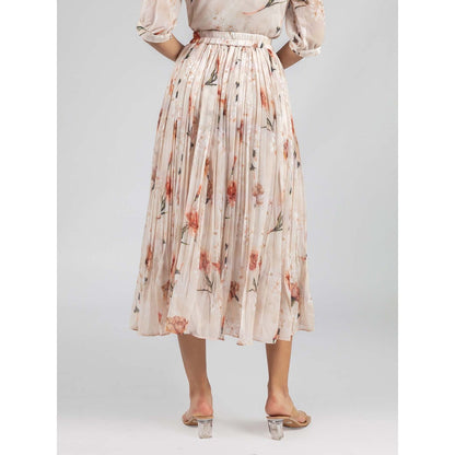 Torsha Beige Meadow Dream Skirt