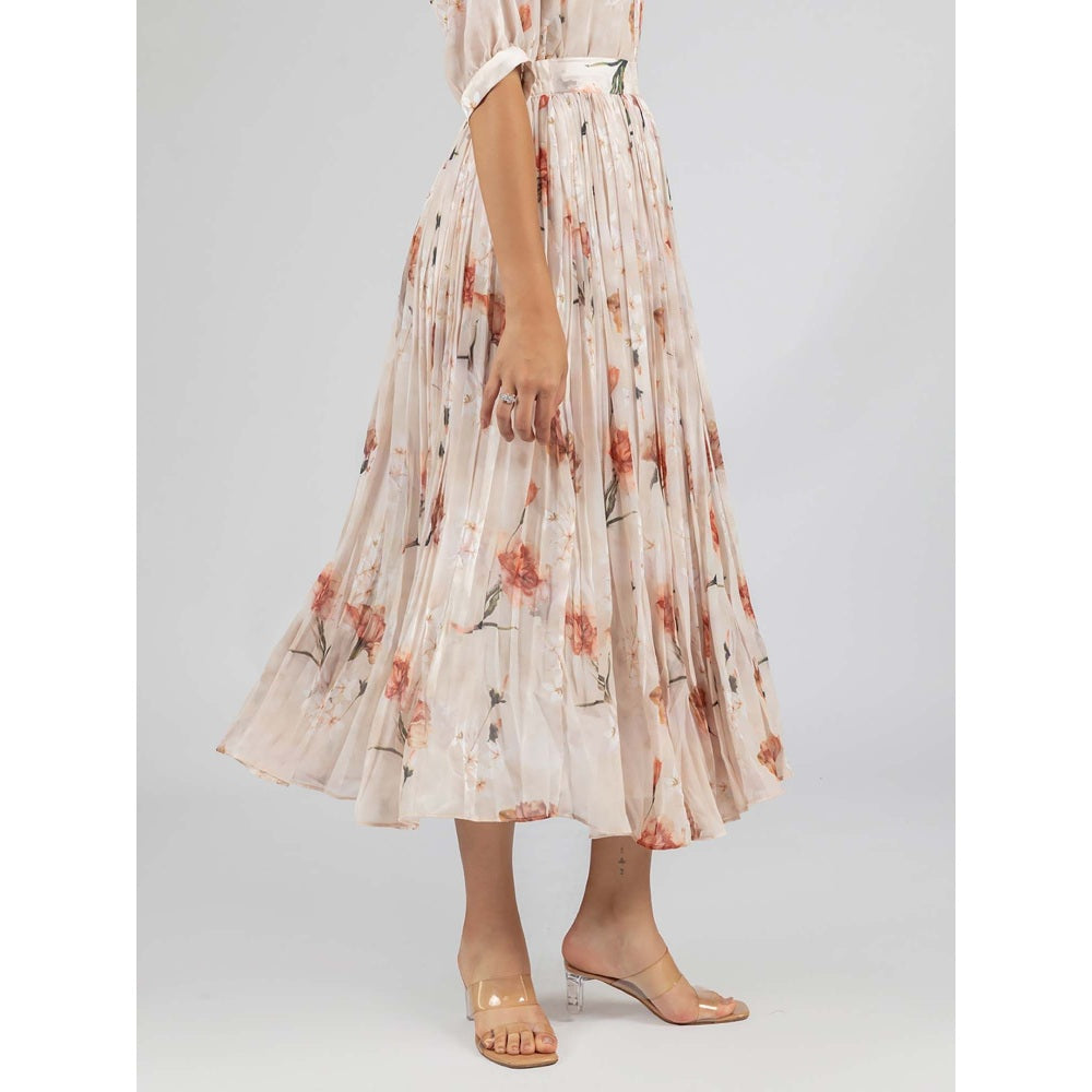 Torsha Beige Meadow Dream Skirt