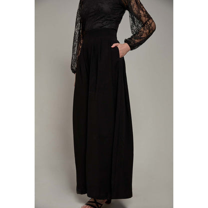Torsha Black Luxuria Flared Pant